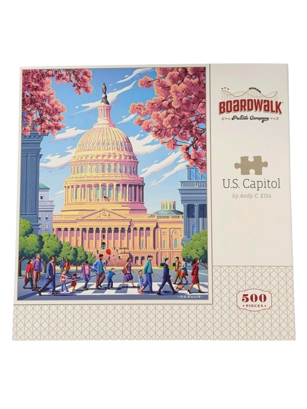 Boardwalk Iconic Places- U.S. Capitol 500-Piece Puzzle
